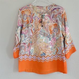 SAINT TROPEZ West Tropical Tunic - XS